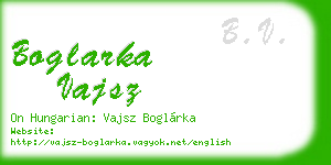 boglarka vajsz business card
